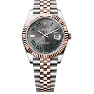 롤렉스 데이저스트 41mm 126331-0016  Half Rose Roman Numerals Wimbledon Grey Dial Jubilee[CLEAN]