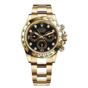롤렉스 데이토나 40mm 116508-0008 Full Gold Diamond Black Dial[CLEAN]