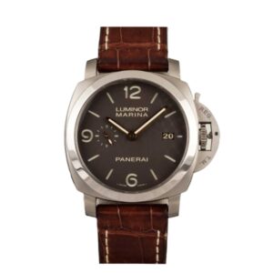 파네라이 루미노르 Marina 1950 3 Days 44mm PAM00351 Titanium Leather Strap Brown Dial[VS]