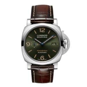 파네라이 루미노르 Marina 44mm PAM01116 Platinum Leather Strap Black Dial[VS]