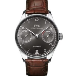 IWC 포르투기즈 Automatic 42mm IW500106 Steel Leather Strap Arabic Numerals Grey Dial[ZF]