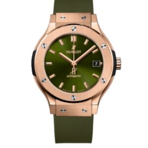 위블로 클래식퓨전 42mm 542.OX.8980.LR Rose gold Rubber Strap Green Dial[HB]