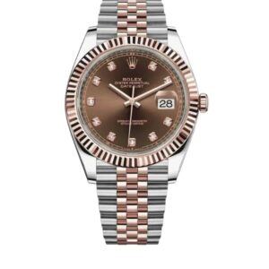 롤렉스 데이저스트 41mm 126331-0004  Half Rose Gold Diamond Brown Dial Jubilee[CLEAN]
