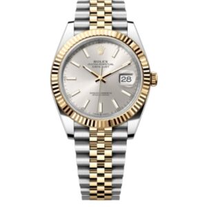롤렉스 데이저스트 41mm Counterweight 126333-0002 Half Yellow Gold Silver Dial Jubilee[ARF]