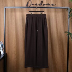 [국내배송]질 샌더 브라운 코튼 밴딩 와이트 팬츠