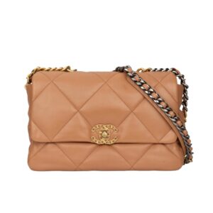 [탑티어/해외배송]샤넬 *정품가죽* 19백 라지(브라운/금장/램스킨)