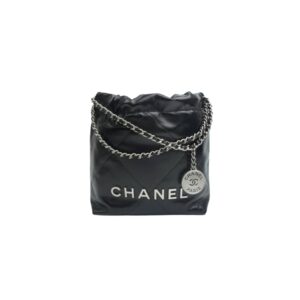 [프리미엄/해외배송]샤넬 22백 미니 핸드백(블랙/은장/램스킨)