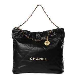 [프리미엄/해외배송]샤넬 22백 미디엄 핸드백(블랙/백장/램스킨)