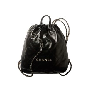 [프리미엄/해외배송]샤넬 22백 스몰 백팩(블랙/은장/카프스킨)