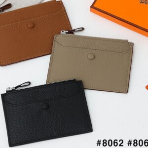 [국내배송]에르메스 수입 토고 5cc 포켓 지퍼 카드 지갑
