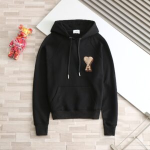 [국내배송]아미 2025FW 하트로고 자수 후드티