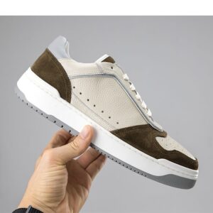 [국내배송]브루넬로 쿠치넬리 카프스킨 스웨이드 배스킷 스니커즈