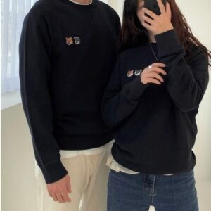 [국내배송]메종키츠네 더블폭스 패치 (이지아) 커플맨투맨