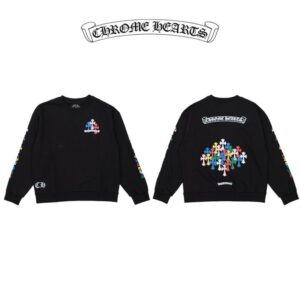 [국내배송]크롬하츠 멀티 컬러 크로스 맨투맨(블랙)