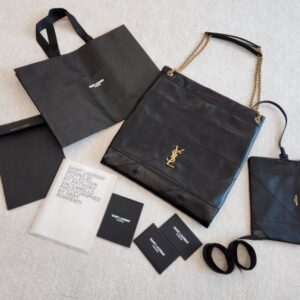 [국내배송]생로랑 (JAMIE) 제이미 포숑 체인 숄더백 781666 램스킨 블랙 최상위버전