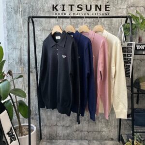 [국내배송]메종키츠네 삼색여우 카라니트