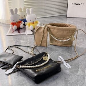 [국내배송]샤넬 진주 22백 캐비어 미니