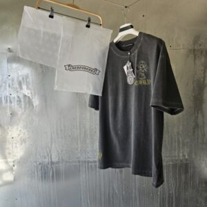 [국내배송]크롬하츠 피그먼트 워싱 십자가 티셔츠