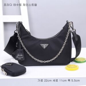 [국내배송]프라다 테수토 체인 스트랩 숄더백
