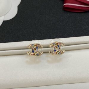 [국내배송]샤넬 CC로고 레인보우 귀걸이