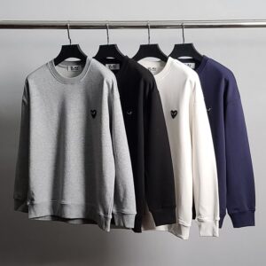 [국내배송]꼼데가르송 블랙와펜 코튼 맨투맨