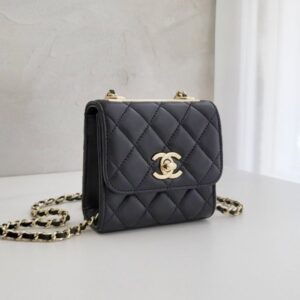 [국내배송]샤넬 트렌디CC 미니 체인 숄더백 블랙