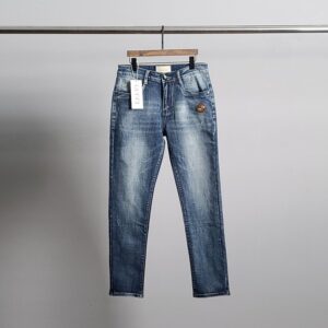 [국내배송]구찌 캣프린트 워싱 청바지