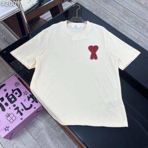 [국내배송]아미 AMI 빅 하트 로고 오버핏 반팔 티셔츠