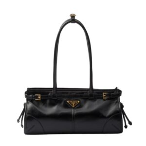 [프리미엄/해외배송]프라다 나파 레더 미디엄 핸드백(블랙)