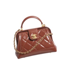 [프리미엄/해외배송]샤넬 닥터백 미니(브라운/금장/램스킨)