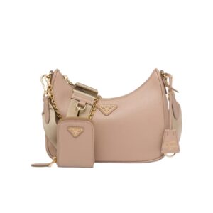 [프리미엄/해외배송]프라다 리에디션 사피아노 숄더백(카메오 베이지)