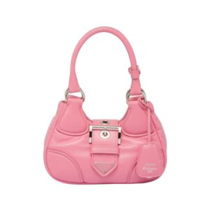 [프리미엄/해외배송]프라다 문 패딩 나파 레더 백(제라늄 핑크)