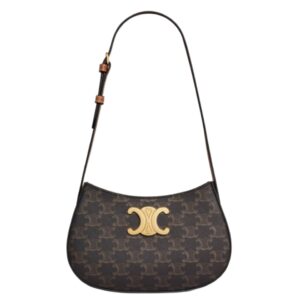 [프리미엄/해외배송]셀린느 틸리백 미디엄(탠/트리옹프 캔버스)