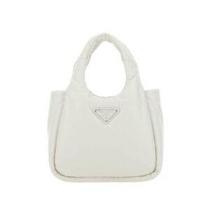 [프리미엄/해외배송]프라다 소프트 패딩 나파 레더 핸드백(화이트)