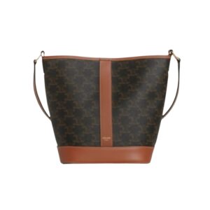 [프리미엄/해외배송]셀린느 버킷 백 스몰(탠/트리옹프 캔버스)