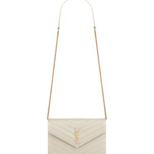 [프리미엄/해외배송]생로랑 엔벨로프 체인 WOC(크리마 소프트/금장)