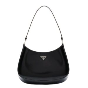 [프리미엄/해외배송]프라다 클레오 브러시드 레더 숄더백(블랙)