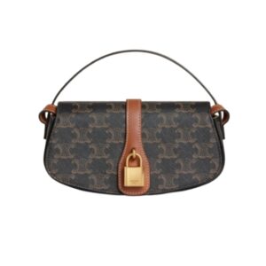 [프리미엄/해외배송]셀린느 타부 스트랩 클러치(탠/트리옹프 캔버스)