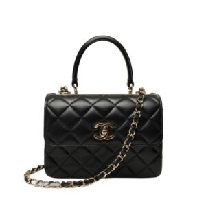 [프리미엄/해외배송]샤넬 트렌디CC 미니 플랩 백(블랙/금장/램스킨)