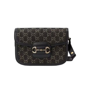 [프리미엄/해외배송]구찌 홀스빗 1955 스몰 숄더백(GG수프림/올블랙)